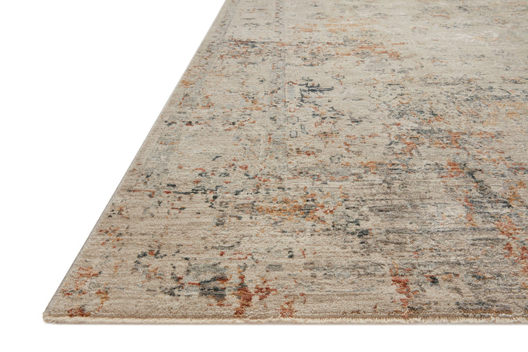 Loloi Rugs Axel Collection Rug in Silver, Spice - 6'7" x 9'10"