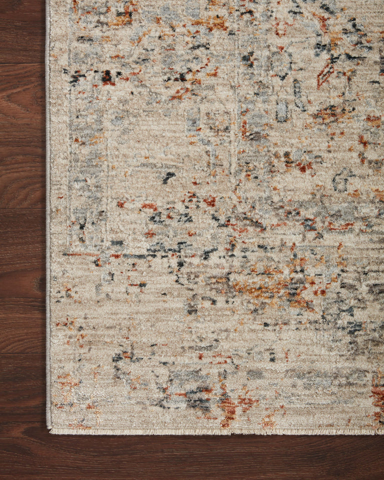 Loloi Rugs Axel Collection Rug in Silver, Spice - 6'7" x 9'10"