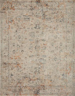 Loloi Rugs Axel Collection Rug in Silver, Spice - 6'7" x 9'10"