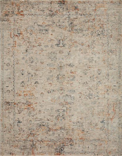 Loloi Rugs Axel Collection Rug in Silver, Spice - 6'7" x 9'10"