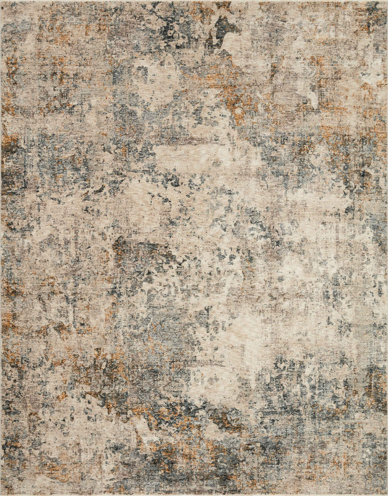 Loloi Rugs Axel Collection Rug in Ocean, Beige - 7'10" x 10'2"