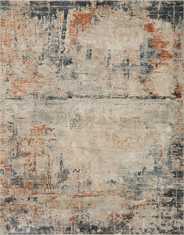Loloi Rugs Axel Collection Rug in Stone, Multi - 6'7" x 9'10"