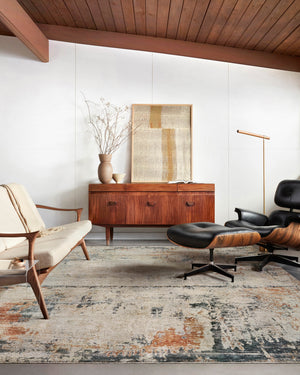 Loloi Rugs Axel Collection Rug in Stone, Multi - 6'7" x 9'10"