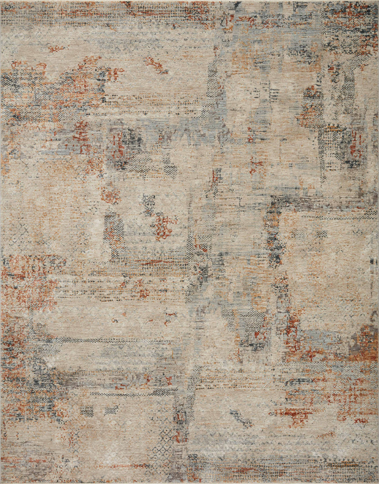 Loloi Rugs Axel Collection Rug in Sand, Multi - 6'7" x 9'10"