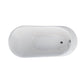 Vanity Art Acrylic 70 in. x 34 in. Freestanding Soaking Bathtub, VA6839