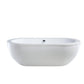 Vanity Art Acrylic 71 in. x 34 in. Freestanding Soaking Bathtub, VA6837