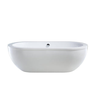 Vanity Art Acrylic 71 in. x 34 in. Freestanding Soaking Bathtub, VA6837