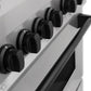 ZLINE Autograph 48 in. Gas Burner/Electric Oven in DuraSnow® Stainless Steel with Matte Black Accents, RASZ-SN-48-MB