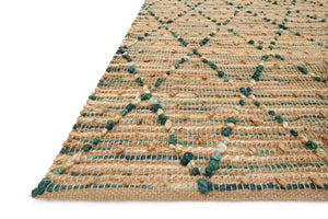 Loloi Rugs Beacon Collection Rug in Aqua - 9'3" x 13'