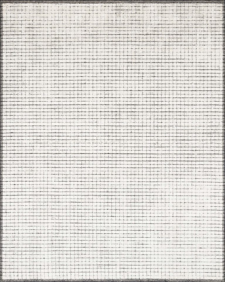Loloi Rugs Beverly Collection Rug in Ivory, Black - 5'6" x 8'6"