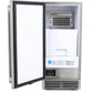 Blaze 15 in. 50 Lbs Outdoor Ice Maker with Gravity Drain, BLZ-ICEMKR-50GR