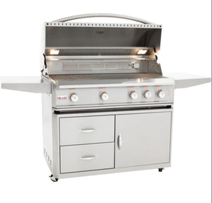 Blaze Professional 44 in., 4 Burner Built-In Propane Gas Grill with Grill Cart, AP-BLZ-4PRO-LP