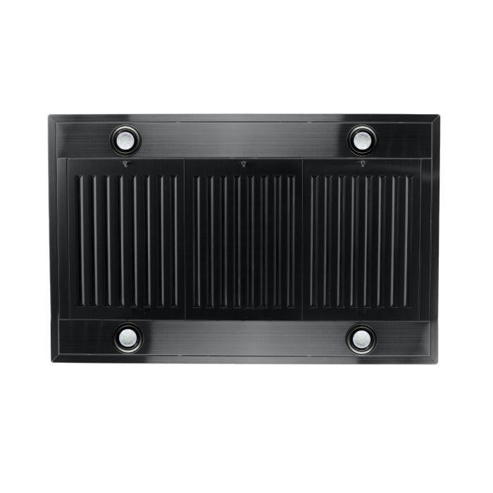 ZLINE 30 In. Convertible Island Mount Range Hood in Black Stainless Steel, BSKE2iN-30