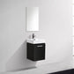 Bliss 16 in. Wall Mount Modern Bathroom Vanity - Black