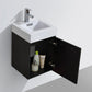 Bliss 16 in. Wall Mount Modern Bathroom Vanity - Black