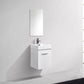 Bliss 16 in. Wall Mount Modern Bathroom Vanity - High Gloss White