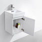 Bliss 16 in. Wall Mount Modern Bathroom Vanity - High Gloss White