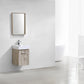 Bliss 16 in. Wall Mount Modern Bathroom Vanity - Nature Wood