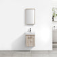 Bliss 16 in. Wall Mount Modern Bathroom Vanity - Nature Wood