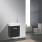 Bliss 18 in. Wall Mount Modern Bathroom Vanity - Black