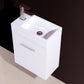 Bliss 18 in. Wall Mount Modern Bathroom Vanity - 	High Gloss White