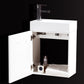 Bliss 18 in. Wall Mount Modern Bathroom Vanity - 	High Gloss White