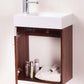 Bliss 18 in. Wall Mount Modern Bathroom Vanity - Walnut
