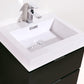 Bliss 24 in. Wall Mount Modern Bathroom Vanity - Black