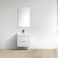 Bliss 24 in. Wall Mount Modern Bathroom Vanity - High Gloss White