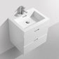 Bliss 24 in. Wall Mount Modern Bathroom Vanity - High Gloss White