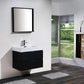 Bliss 30 in. Wall Mount Modern Bathroom Vanity - Black