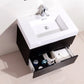 Bliss 30 in. Wall Mount Modern Bathroom Vanity - Black