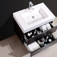 Bliss 30 in. Wall Mount Modern Bathroom Vanity - Gray Oak
