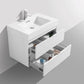 Bliss 30 in. Wall Mount Modern Bathroom Vanity - High Gloss White