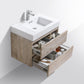 Bliss 30 in. Wall Mount Modern Bathroom Vanity - Nature Wood