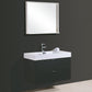 Bliss 36 in. Wall Mount Modern Bathroom Vanity - Black