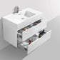 Bliss 36 in. Wall Mount Modern Bathroom Vanity - High Gloss White