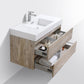 Bliss 40 in. Wall Mount Modern Bathroom Vanity - Nature Wood