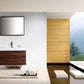 Bliss 40 in. Wall Mount Modern Bathroom Vanity - Walnut