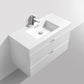 Bliss 40 in. Wall Mount Modern Bathroom Vanity - High Gloss White
