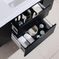 Bliss 48 in. Wall Mount Modern Bathroom Vanity - Black