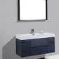 Bliss 48 in. Wall Mount Modern Bathroom Vanity - Gray Oak