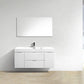 Bliss 48 in. Wall Mount Modern Bathroom Vanity - High Gloss White