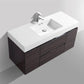 Bliss 48 in. Wall Mount Modern Bathroom Vanity - High Gloss Gray Oak