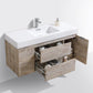 Bliss 48 in. Wall Mount Modern Bathroom Vanity - Nature Wood