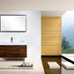 Bliss 48 in. Wall Mount Modern Bathroom Vanity - Walnut