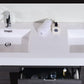KubeBath Bliss 60 in. Double Sink Wall Mount Modern Bathroom Vanity - Gray Oak, BSL60D-GO