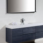 KubeBath Bliss 60 in. Single Sink Wall Mount Modern Bathroom Vanity - Gray Oak, BSL60S-GO