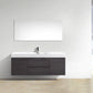 KubeBath, Bliss 60 in. Single Sink Wall Mount Modern Bathroom Vanity - High Gloss Gray Oak, BSL60S-HGGO