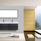 Bliss 72 in. Double Sink Wall Mount Modern Bathroom Vanity - Gray Oak